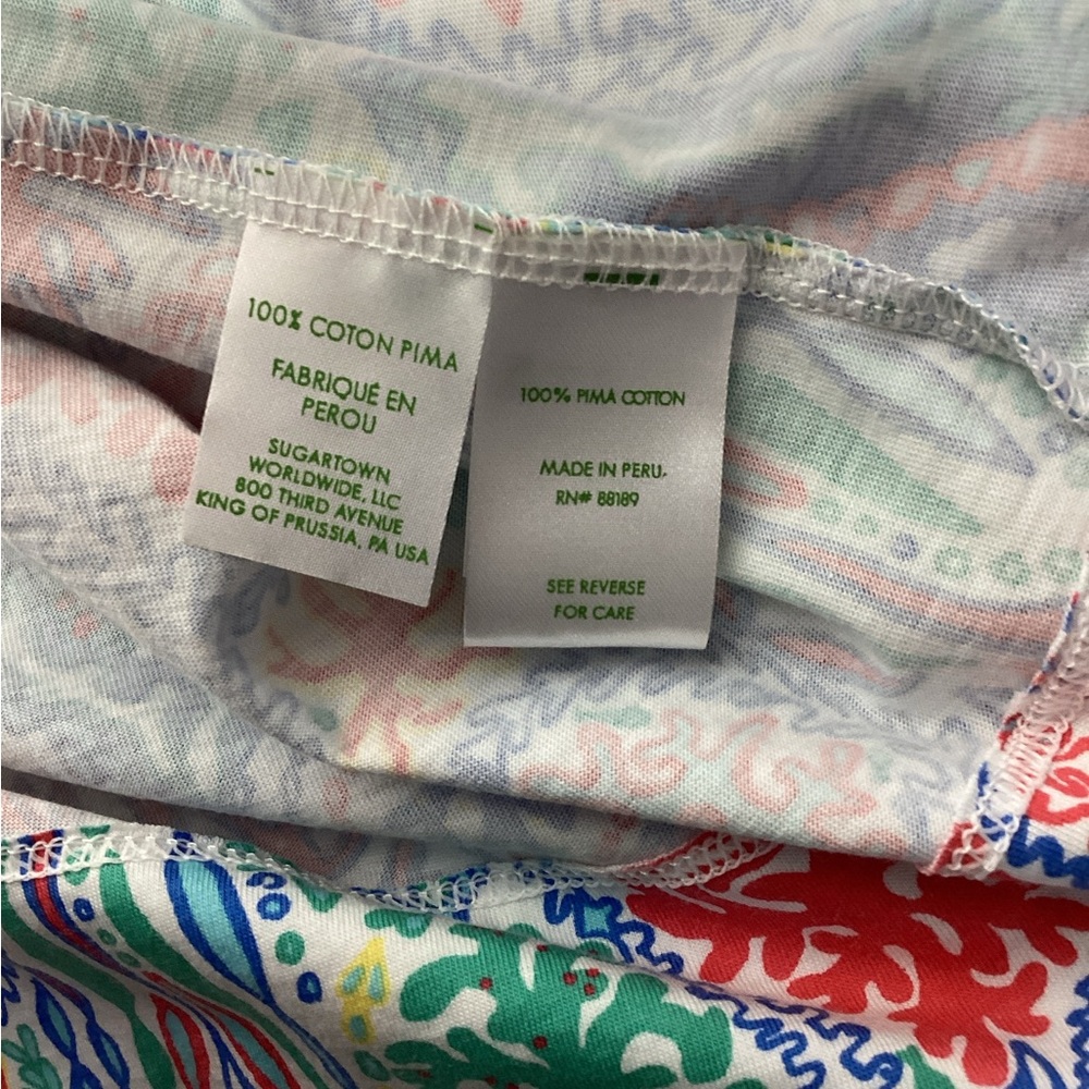 NWT Lilly Pulitzer XL Vibrant Leaf Pattern Dress - Picture 11 of 14